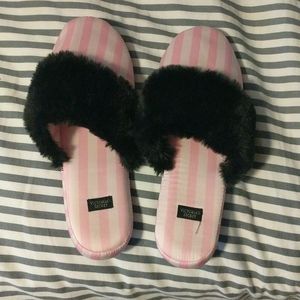 Victoria secret small fuzzy slippers !!!